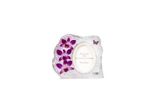 Orchid Photoframe Medium Oval