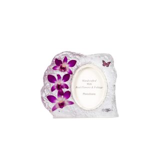 Orchid Photoframe Medium Oval