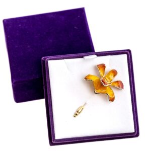Orchid V-Pin Brooch S