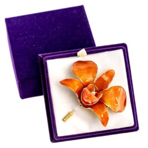 Orchid V-Pin Brooch