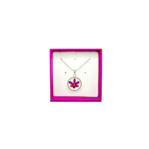 Preserved Orchid Pendant Round